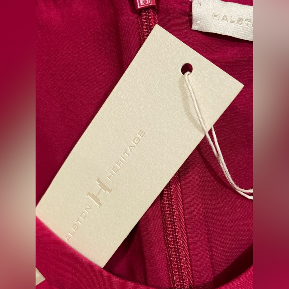 Halston Heritage Pink A-Line Cutout Dress - Picture 7 of 10